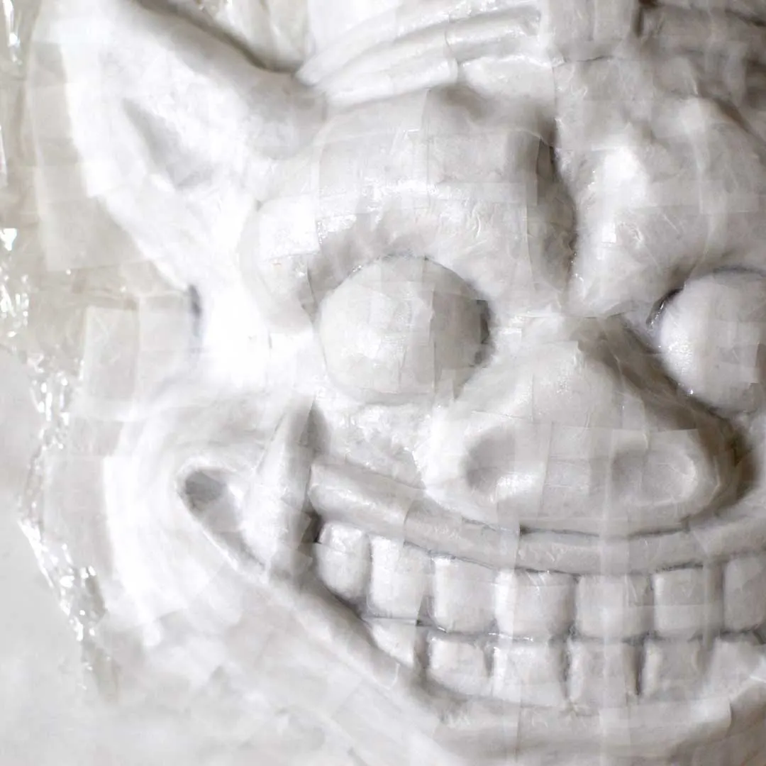 戸田光祐 作品集 デザイン アート｜KOHSUKE TODA PORTFOLIO Design Artwork｜神々の八幡神楽用の雷神面制作（手作りお面）・装束制作縫製